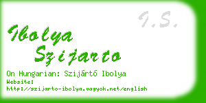 ibolya szijarto business card