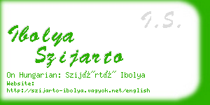 ibolya szijarto business card